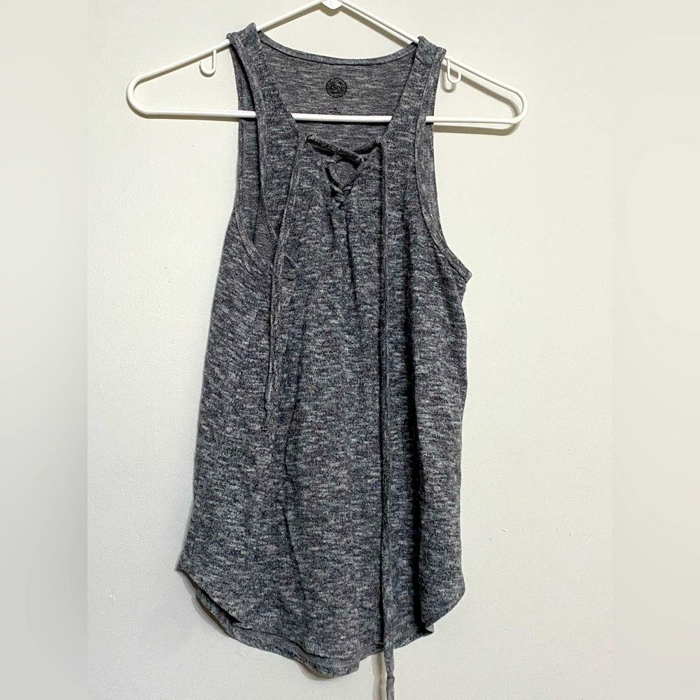 tank top with cross cross v neck